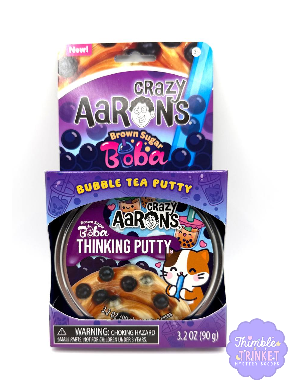 Crazy Aaron's Brown Sugar Boba - Bubble Tea Thinking Putty