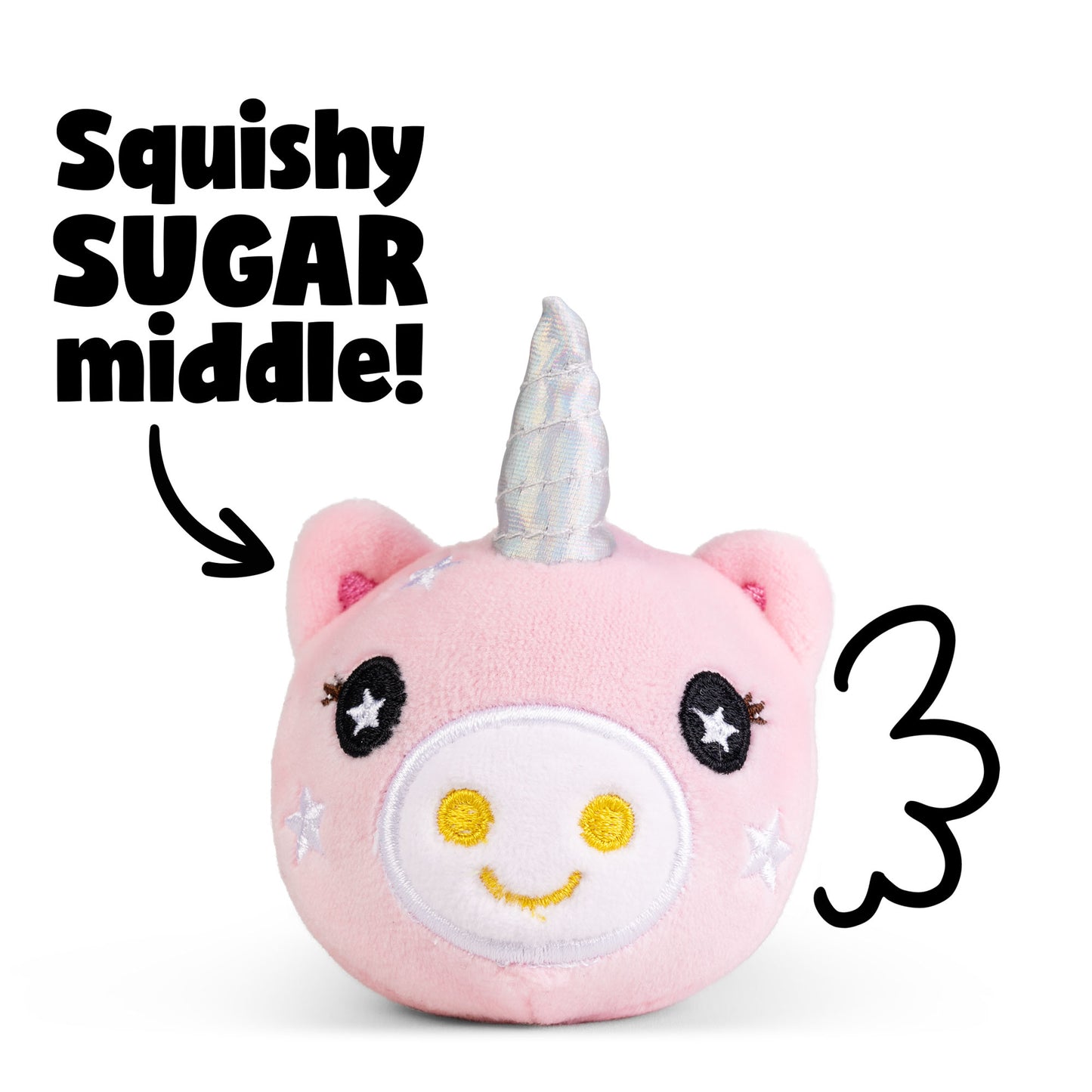 Sugar Squishy Plush Sensory Toy Animals & Fruit Themed