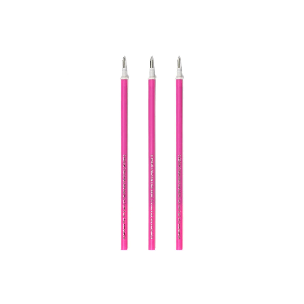 Set of 3 Refills for Erasable Gel Pens - Pink Ink - Erasable Pen LEGAMI Refill