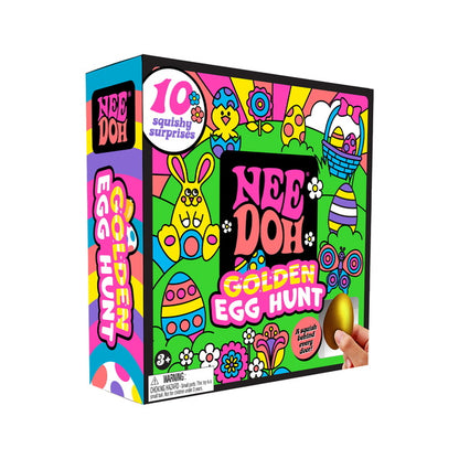 NeeDoh Golden Egg Hunt, 10 Piece Mystery Door Surprise Set
