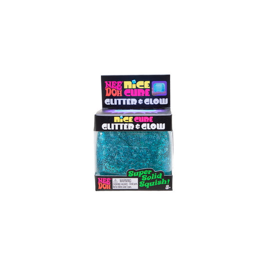 NeeDoh Glitter & Glow Nice Cube