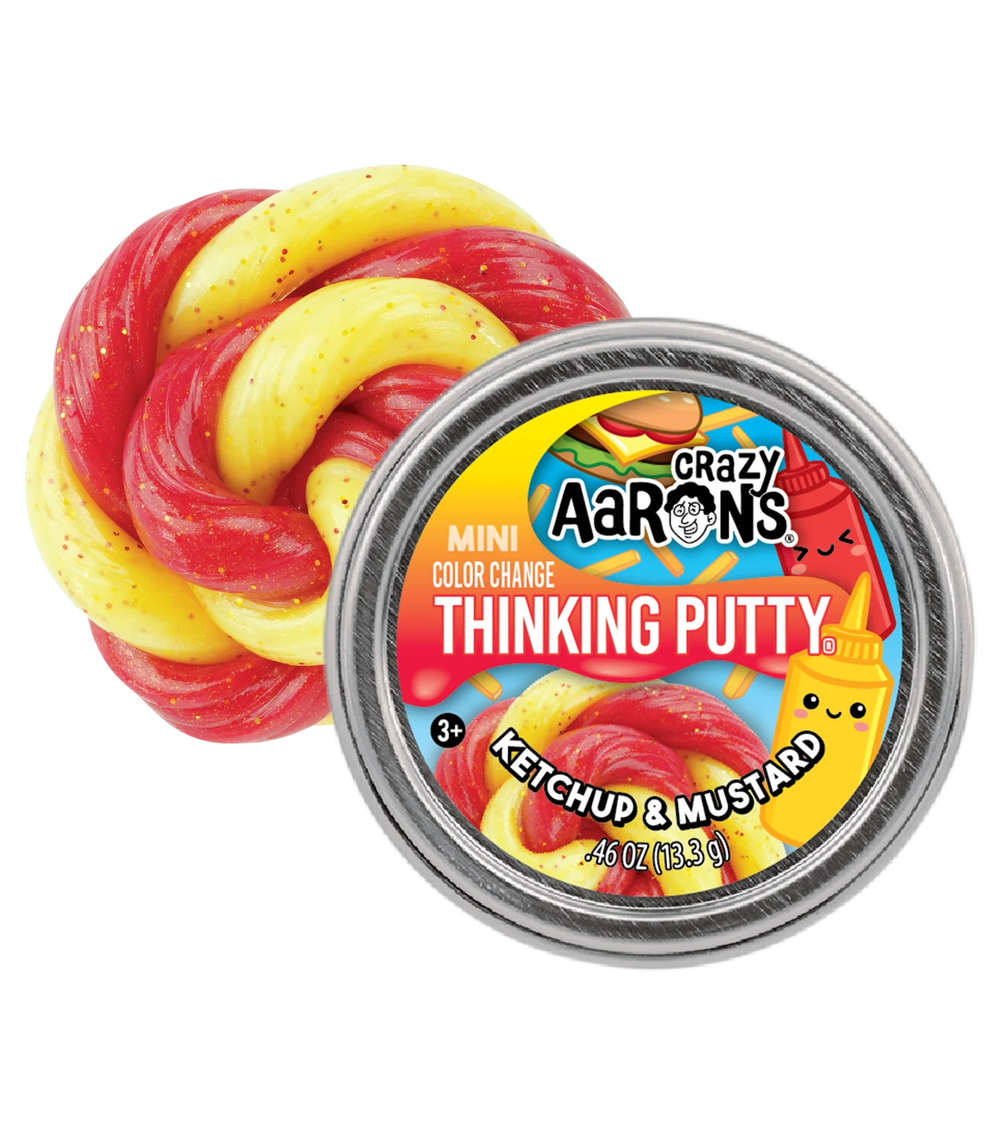 Crazy Aaron's Ketchup & Mustard MINI Thinking Putty