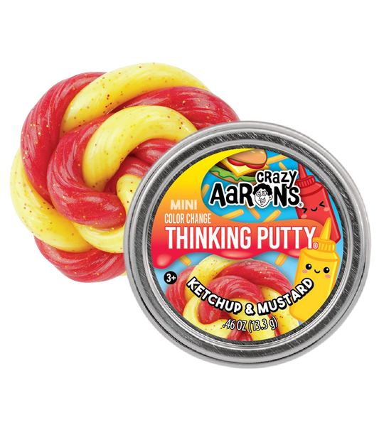 Crazy Aaron's Ketchup & Mustard MINI Thinking Putty