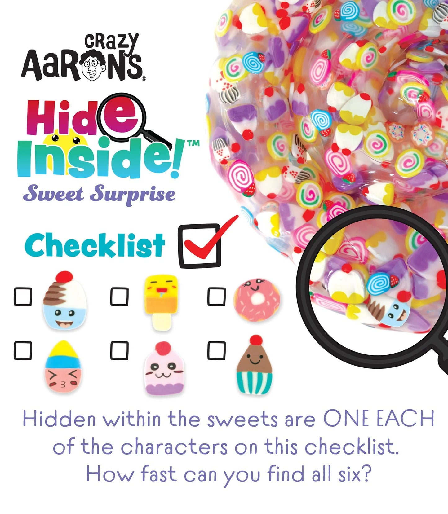 Crazy Aaron's Hide Inside Sweet Surprise Thinking Putty