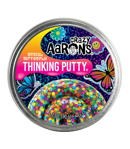 Crazy Aaron's Social Butterfly Trendsetters Thinking Putty
