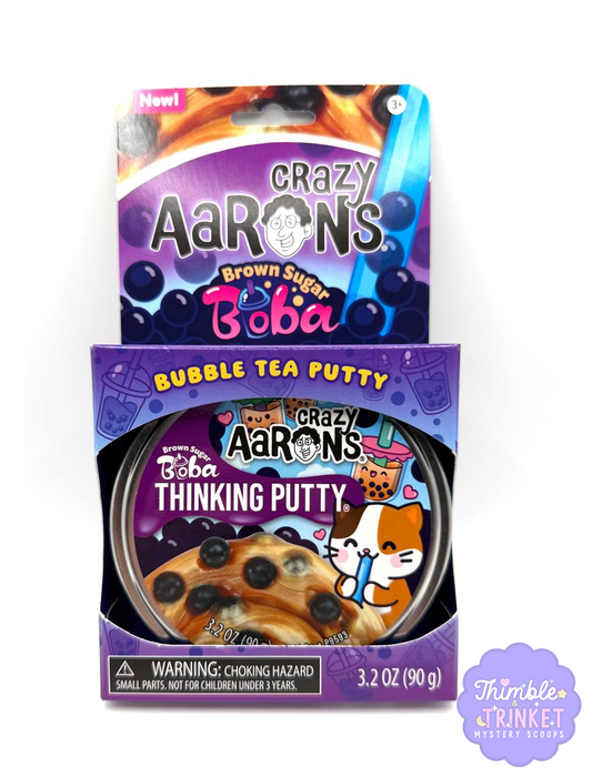 Crazy Aaron's Brown Sugar Boba - Bubble Tea Thinking Putty