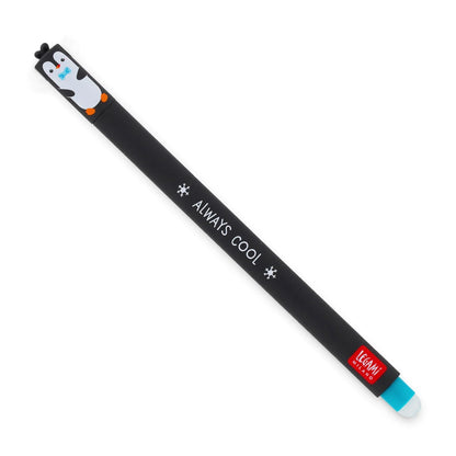 "Always Cool" Penguin Erasable Gel Pen - Erasable LEGAMI Pen