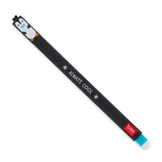 "Always Cool" Penguin Erasable Gel Pen - Erasable LEGAMI Pen