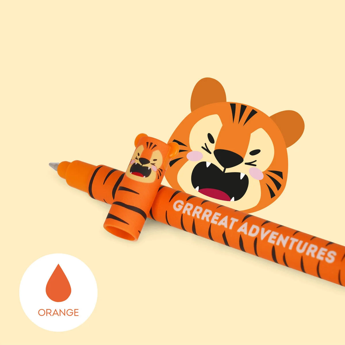 "Grrreat Adventure" Tiger Erasable Gel Pen - Erasable LEGAMI Pen