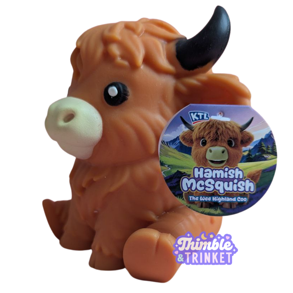 Hamish McSquish Highland Cow Squishy Squeeze Toy
