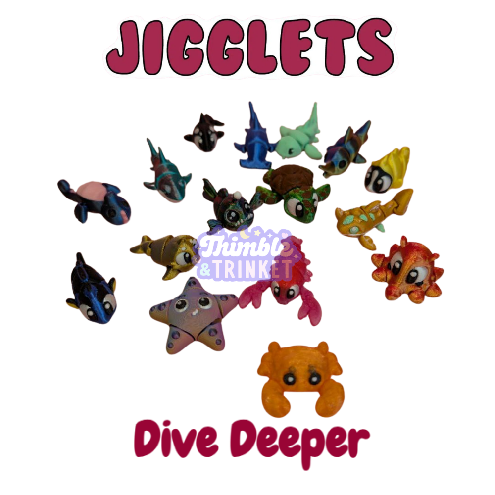 Jigglets Dive Deeper Mini Collectible Fidgets