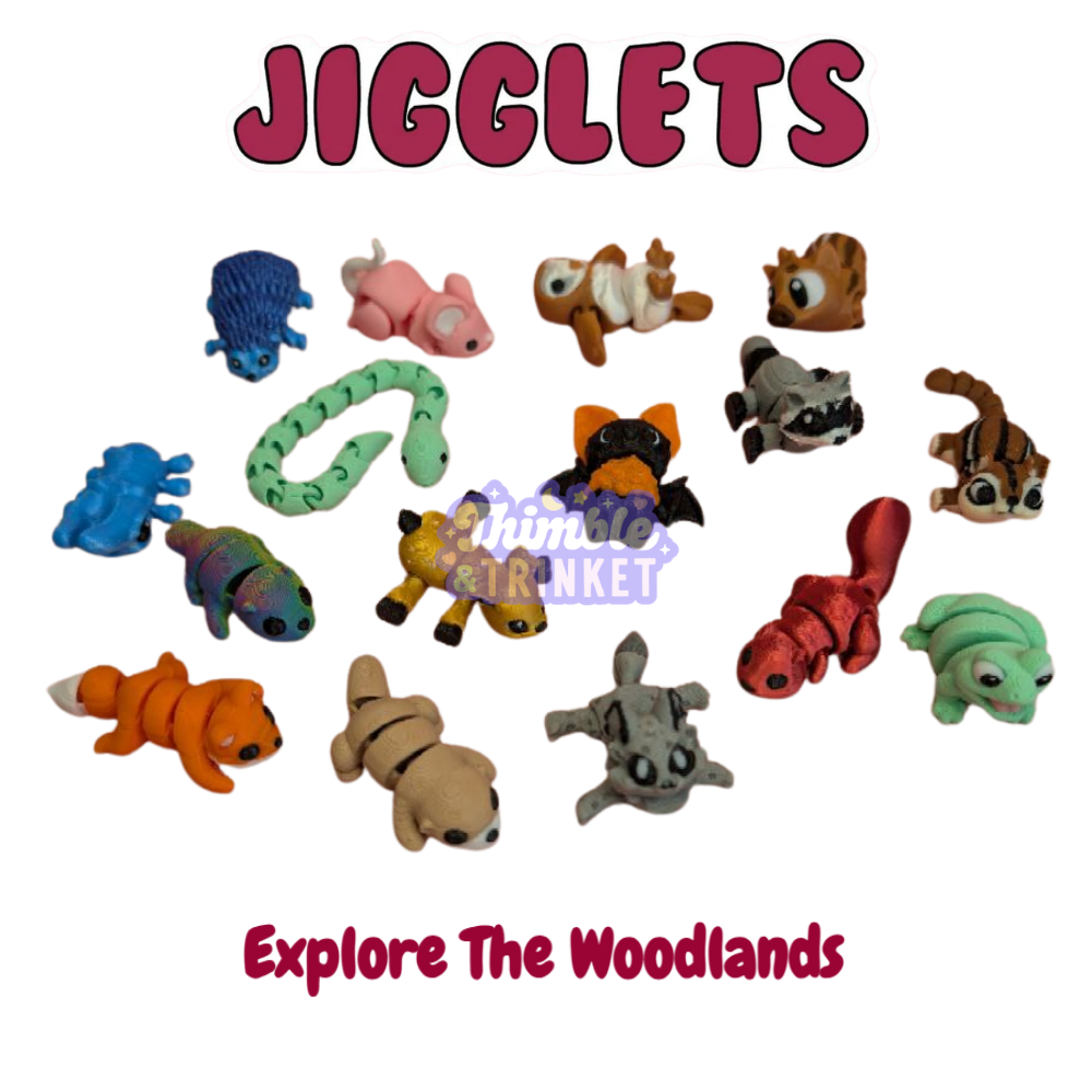 Jigglets Explore The Woodland Mini Collectible Fidgets