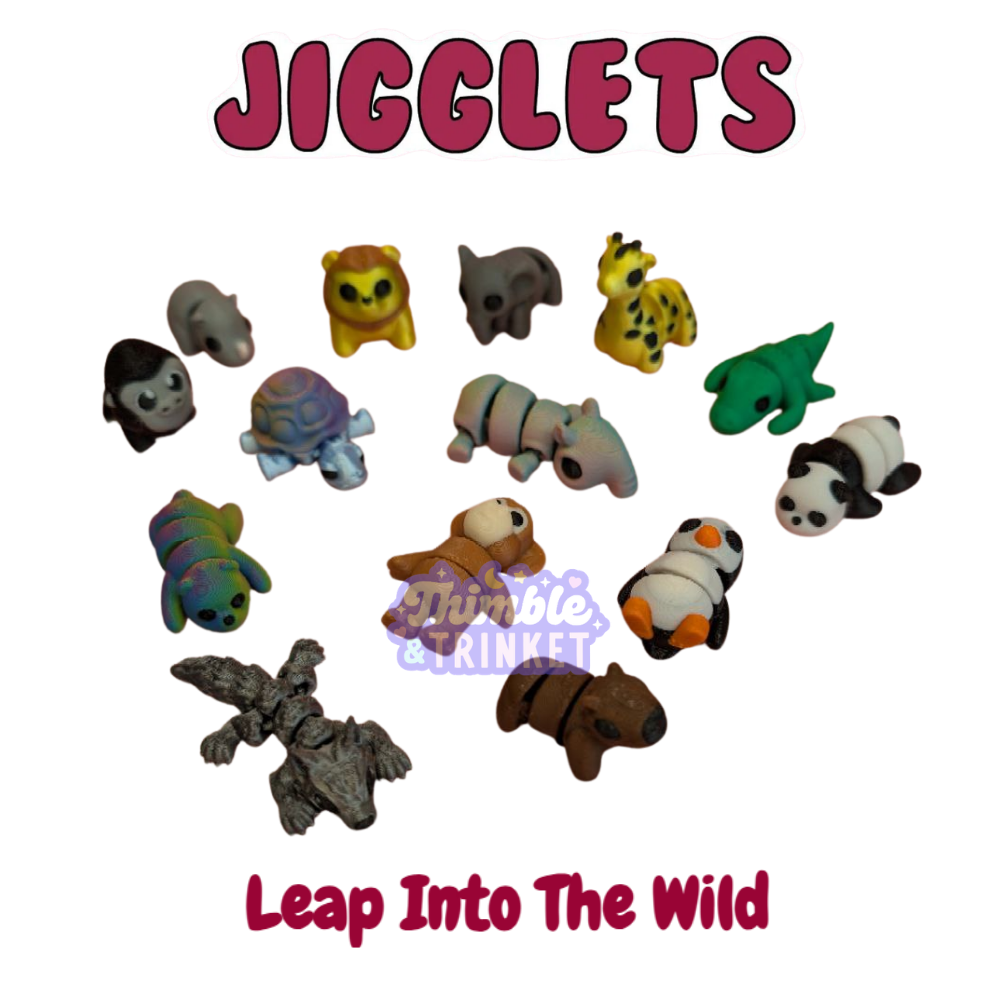 Jigglets Leap Into The Wild Mini Collectible Fidgets