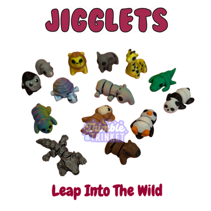 Jigglets Leap Into The Wild Mini Collectible Fidgets