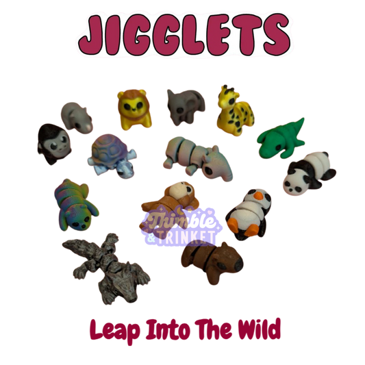 Jigglets Leap Into The Wild Mini Collectible Fidgets
