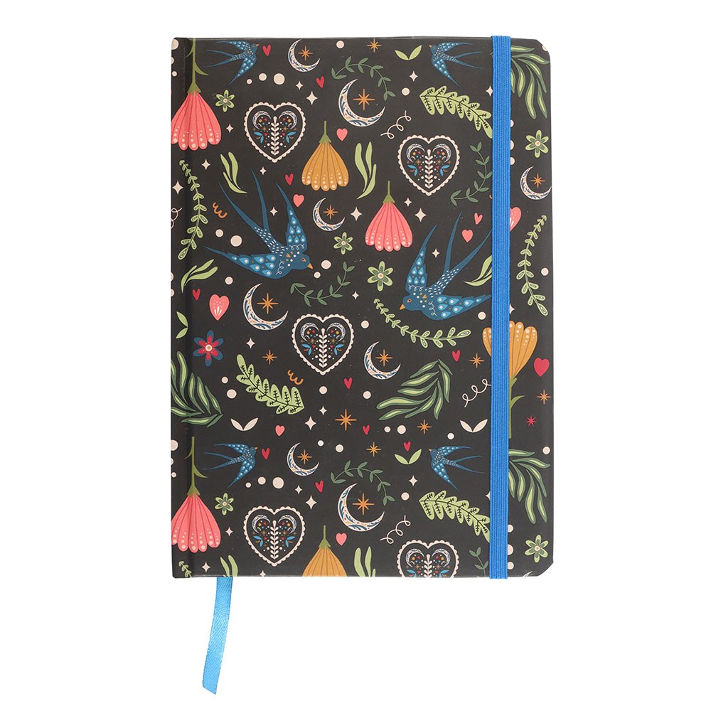 Midnight Bloom Print A5 Notebook