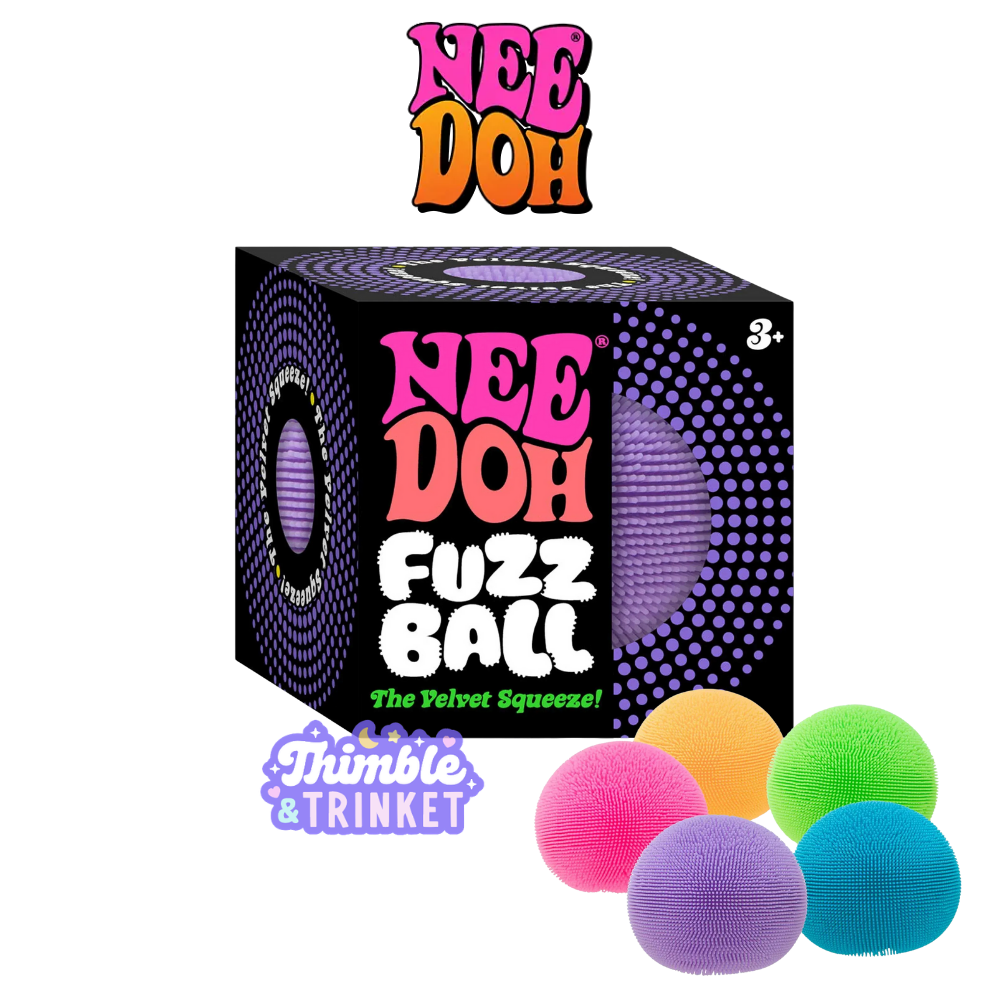 NeeDoh Fuzz Ball  -  Sensory Play Fidget Toy Gift ADHD Anxiety Relief