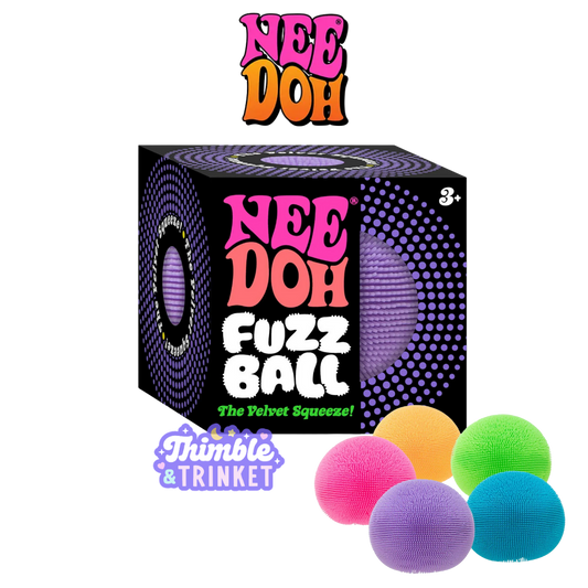 NeeDoh Fuzz Ball  -  Sensory Play Fidget Toy Gift ADHD Anxiety Relief