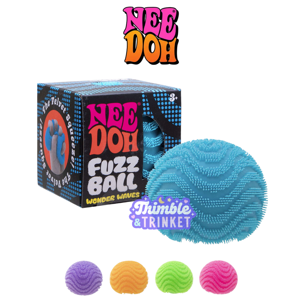 NeeDoh Fuzz Ball Wonder Waves  -  Sensory Play Fidget Toy Gift ADHD Anxiety Relief