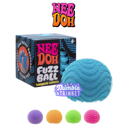 NeeDoh Fuzz Ball Wonder Waves  -  Sensory Play Fidget Toy Gift ADHD Anxiety Relief