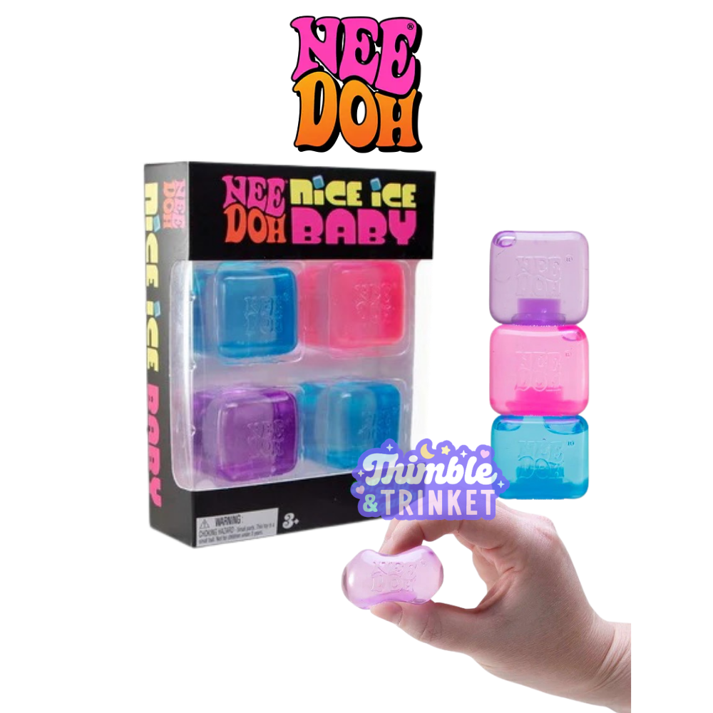 NeeDoh Teenie Nice Ice Baby - Pack of 4