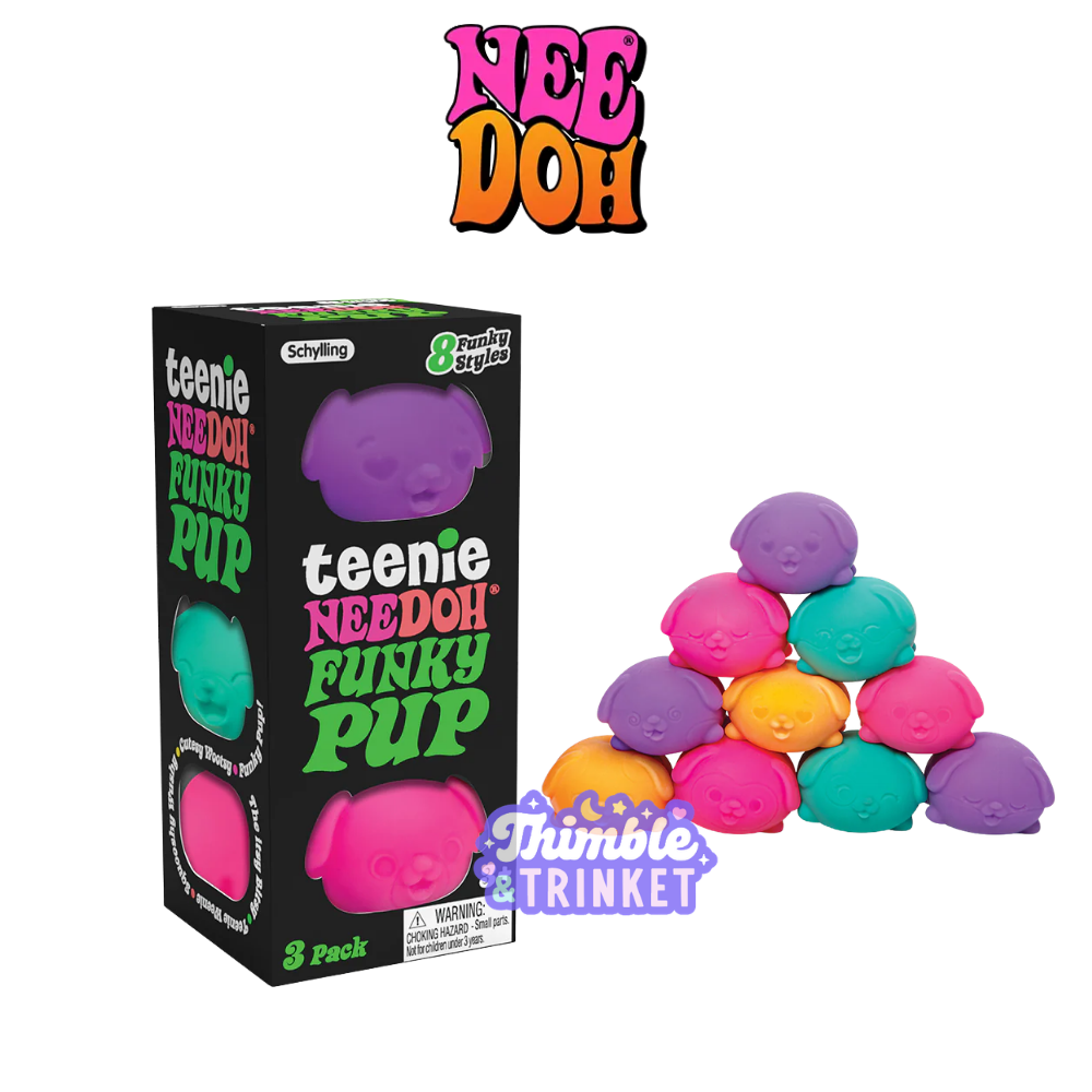 NeeDoh Teenie Funky Pups  -  Sensory Play Fidget Toy Gift ADHD Anxiety Relief