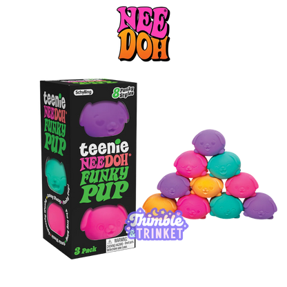 NeeDoh Teenie Funky Pups  -  Sensory Play Fidget Toy Gift ADHD Anxiety Relief