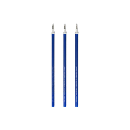 Set of 3 Refills for Erasable Gel Pens - Blue Ink - Erasable Pen LEGAMI Refill