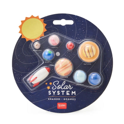 Solar System - Set of 9 Erasers - LEGAMI Erasers