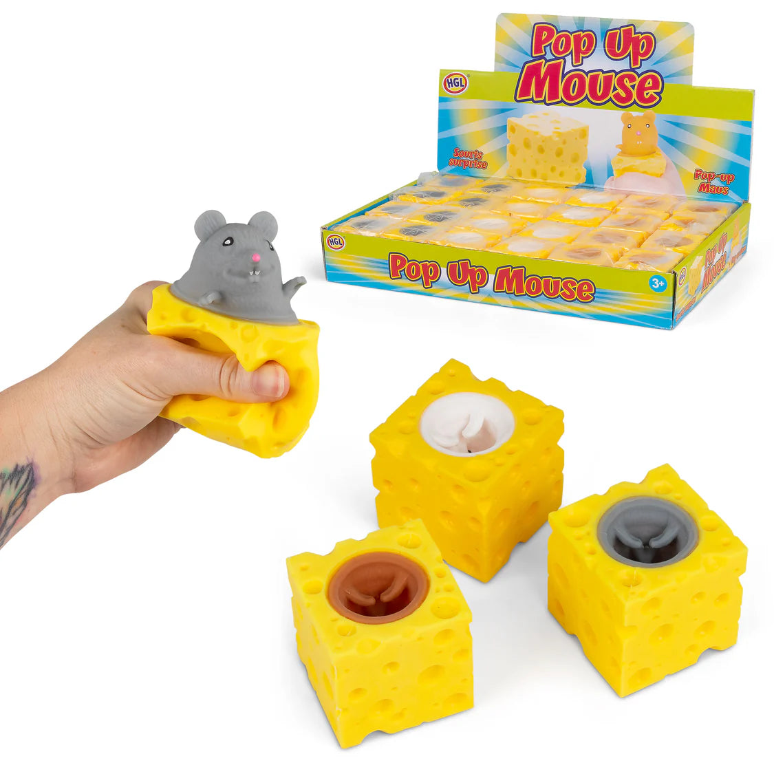 Pop Up Mouse with Cheese Fidget Sensory Toy
