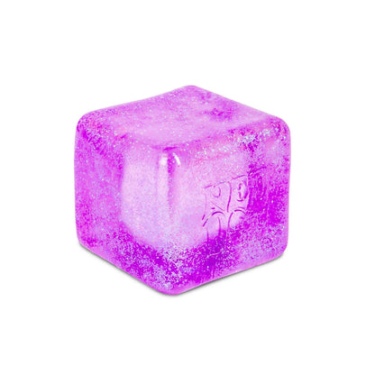 NeeDoh Nice Berg Glitter & Glow Squishy Toy Cube, Big Glow in the Dark Fidget