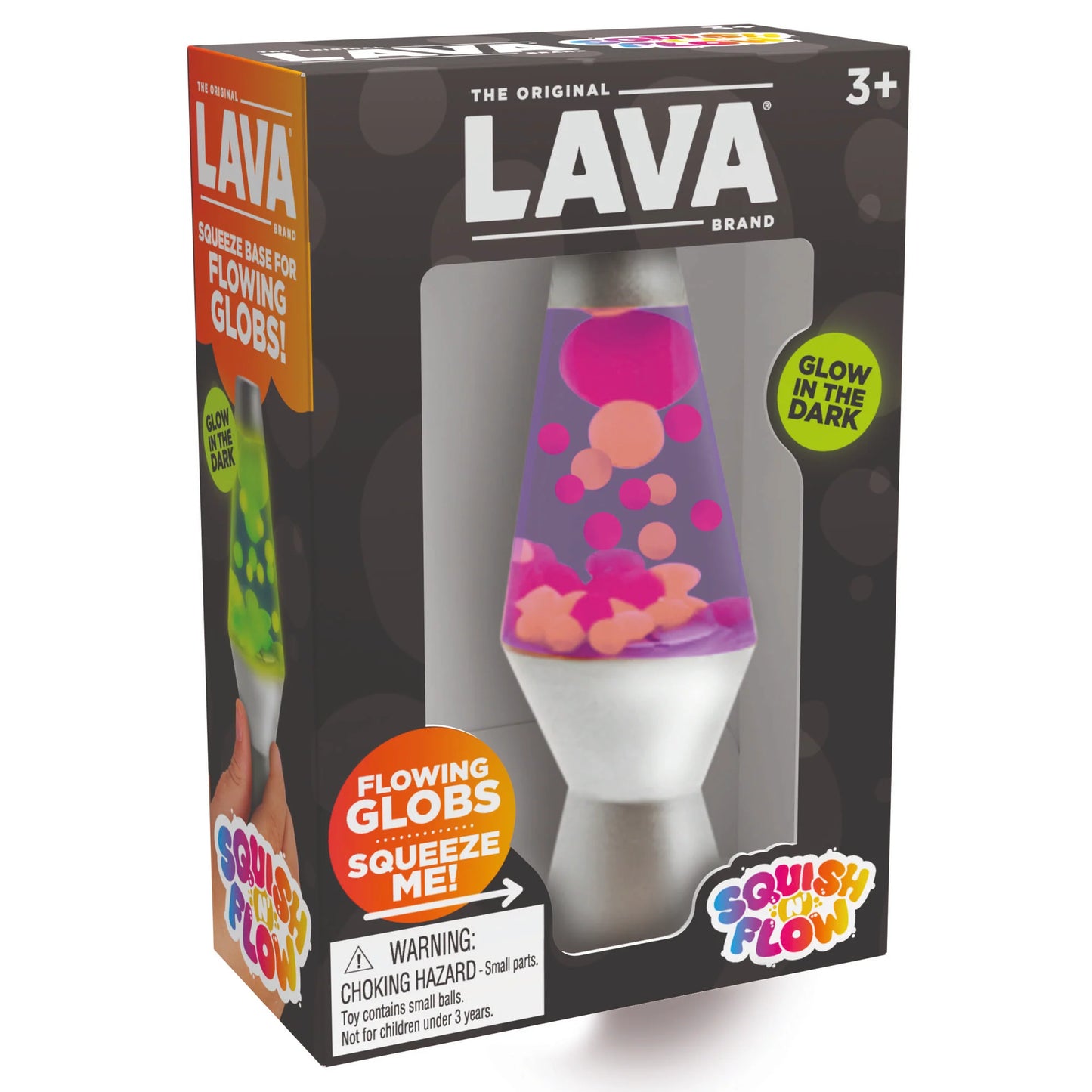 NeeDoh Lava Squish N Flow - Glow in the Dark Lava Lamp Squishy Fidget Toy