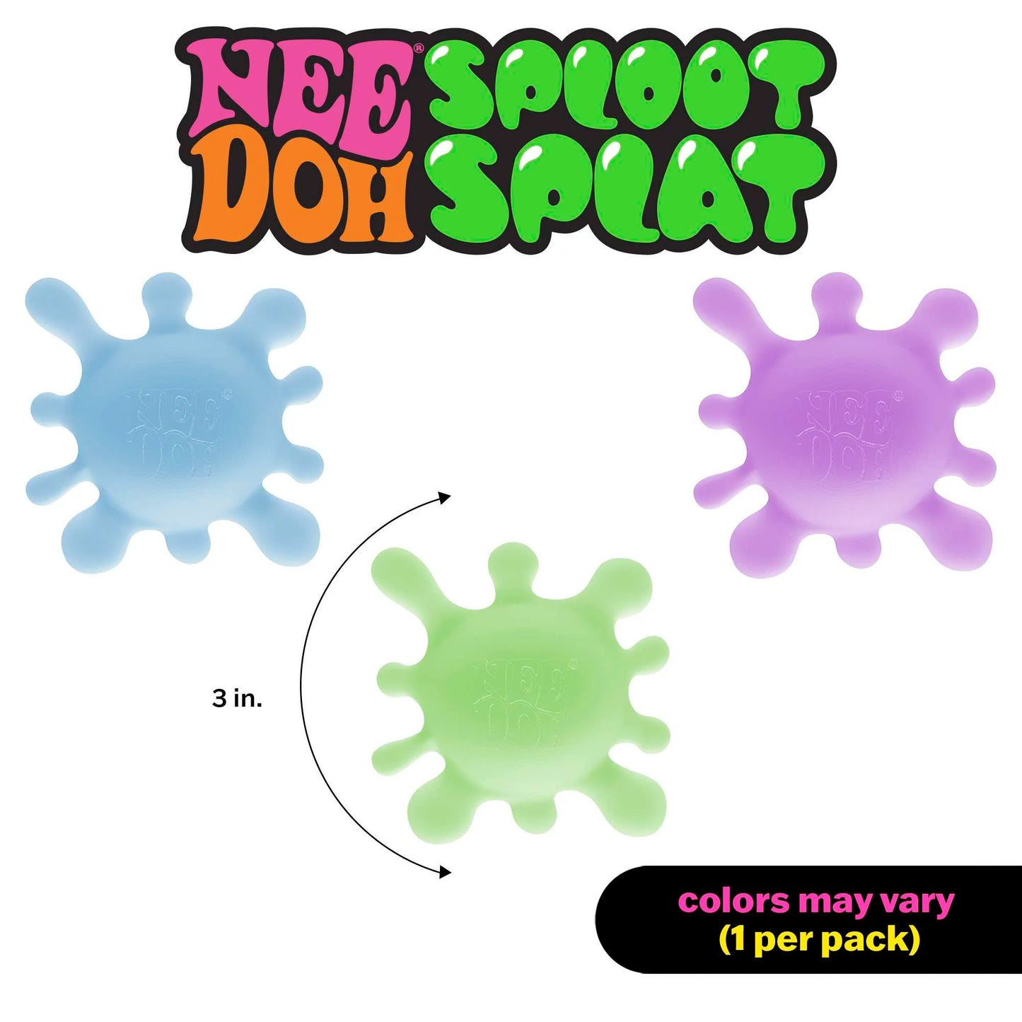 NeeDoh Sploot Splat -  Sensory Play Fidget Toy Gift ADHD Anxiety Relief