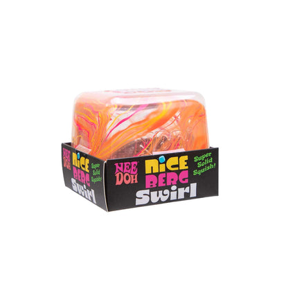 NeeDoh Nice Berg Swirl - Giant Marbled Fidget Cube, Squishy Toy Cubes for Kids