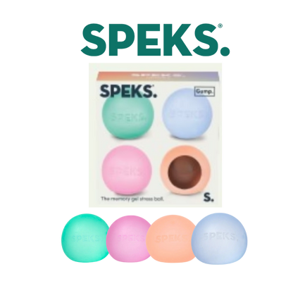 Speks Mini Gump 4 Pack - The Memory Gel Stress Ball
