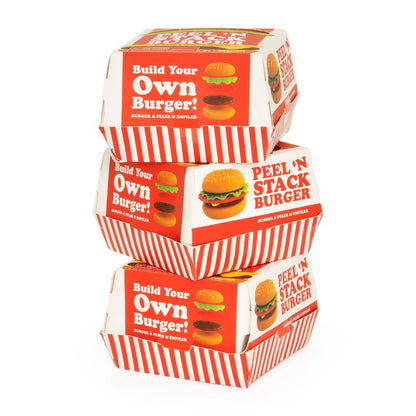 Jumbo Peel & Stack Burger Squeeze Toy