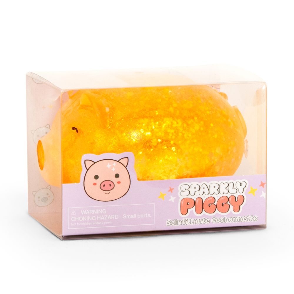 Squishy Sparkly Piggy Sensory Squeeze Toy