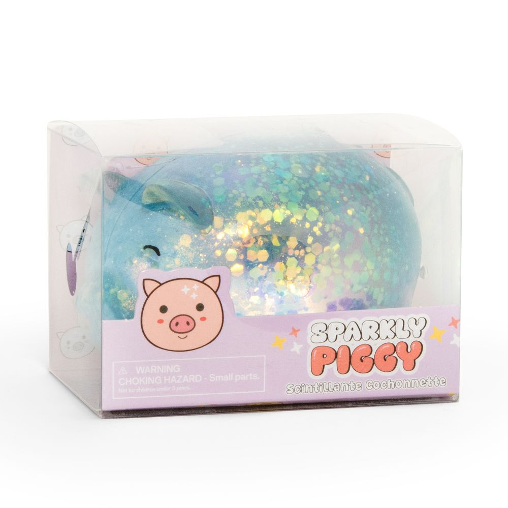 Squishy Sparkly Piggy Sensory Squeeze Toy