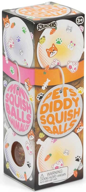 Scrunchems Pets Diddy Squish Balls 3 Pack