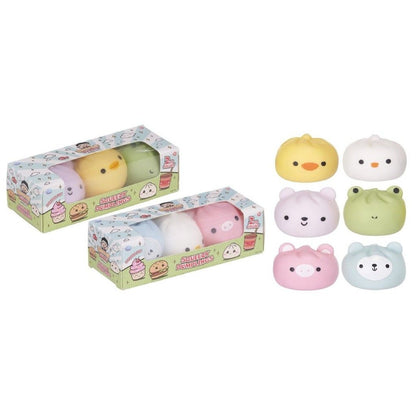 Kawaii Foodiez Squeezy Dumpling 3 Pack Squishy Squeeze Toy